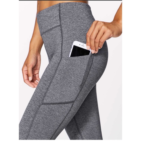 Lululemon gray leggings with pockets size 4 - Picture 4 of 12